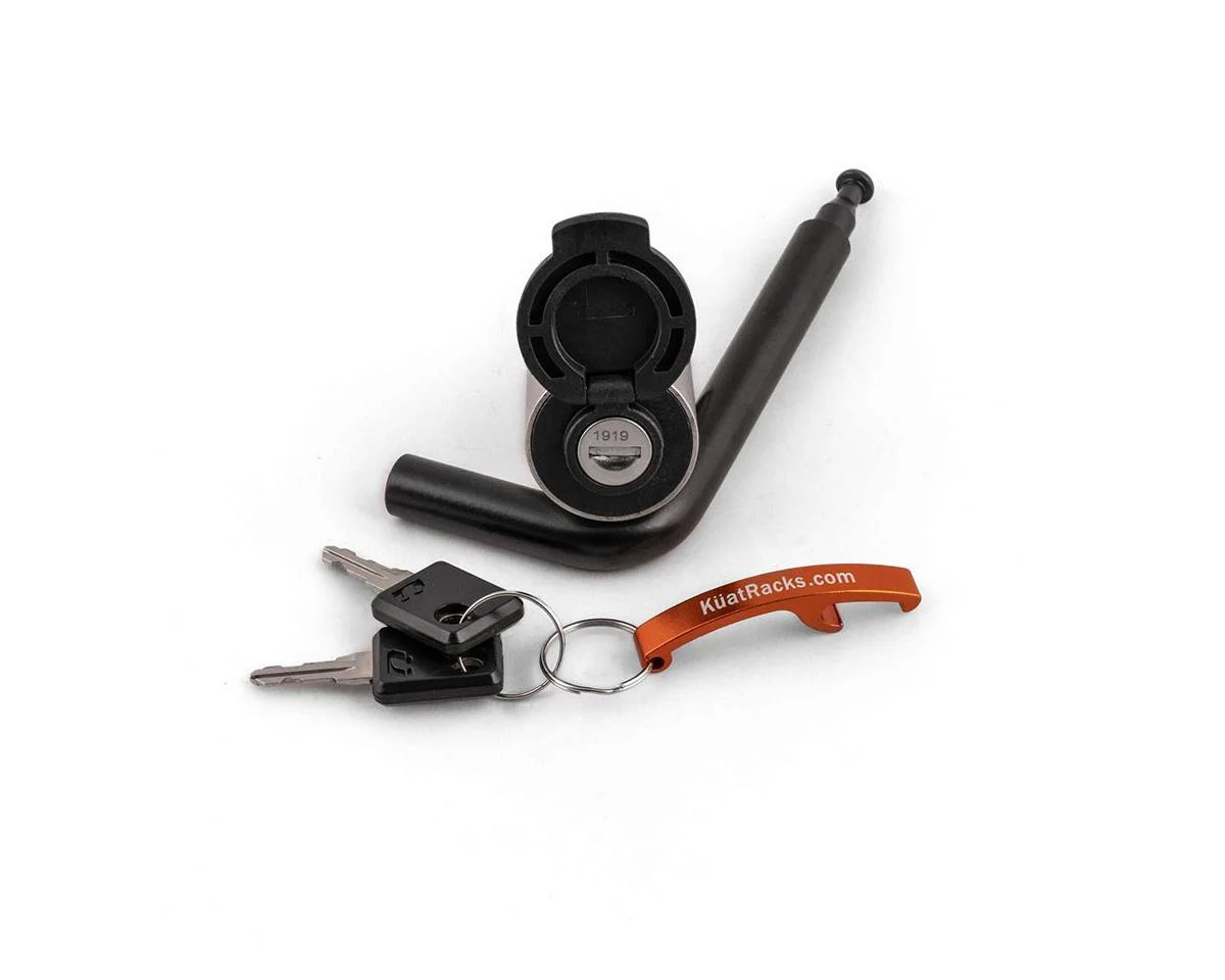 Kuat Hitch Lock (Silver/Black) (Version 4) (1872 - Yellowstone) (1.25" Receiver) - view 2